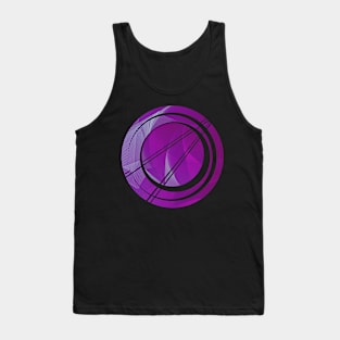 Purple Galaxy planet Geometric Tank Top